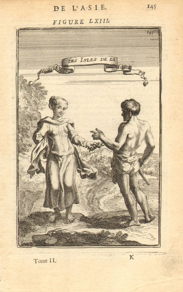 Associate Product EAST INDIES. 'Habitans des Isles de la Sonde' (Sunda) Indonesia. MALLET 1683