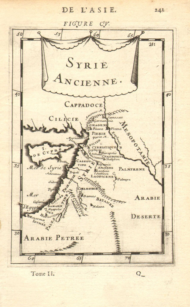 Associate Product ANCIENT LEVANT. 'Syrie Ancienne'. Syria Palestine Cyprus Jordan. MALLET 1683 map