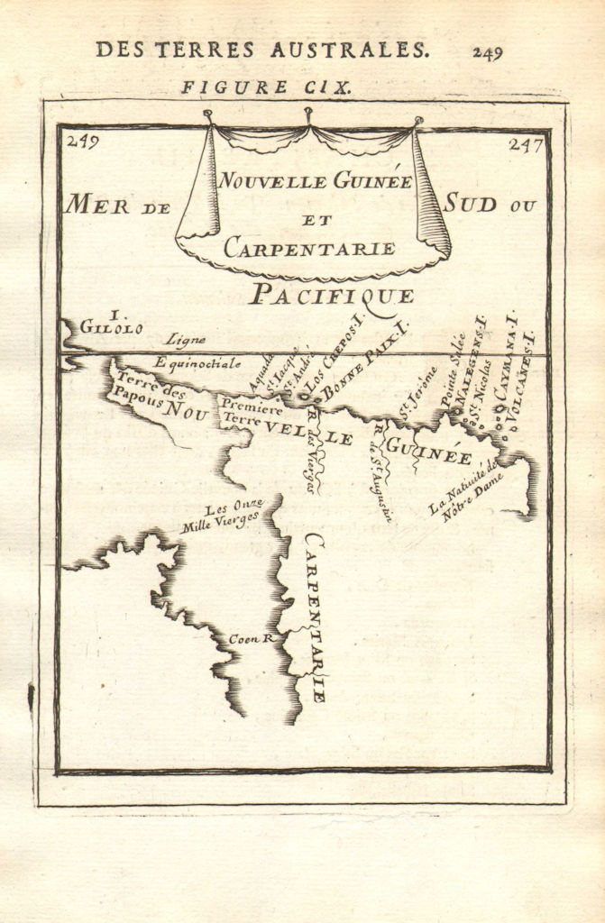 Associate Product CAPE YORK QUEENSLAND & NEW GUINEA shown joined no Torres Strait. MALLET 1683 map
