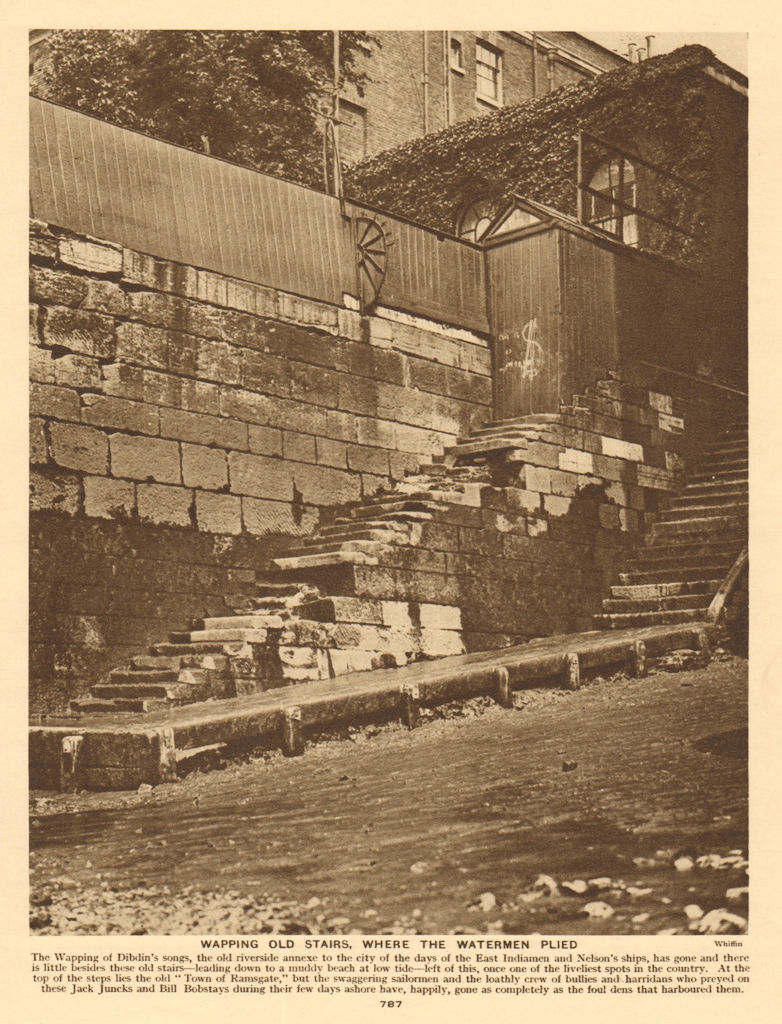 Associate Product Wapping Old Stairs, Wapping High Street next to Town of Ramsgate pub 1926