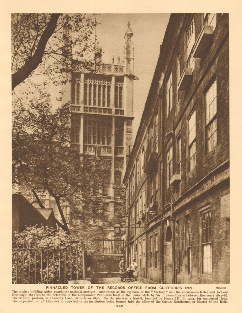 Public Record Office (now the Maughan Library, King's College London) 1926