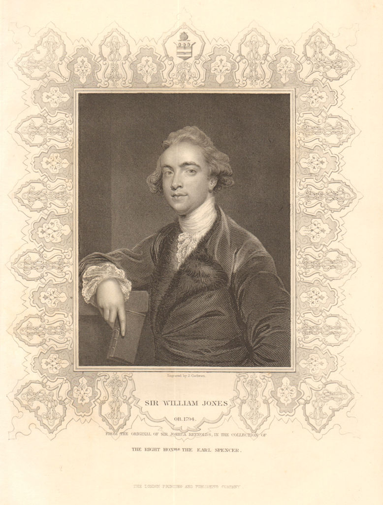 BRITISH HISTORY. Sir William Jones. Philologist. Scholar. India. TALLIS 1849