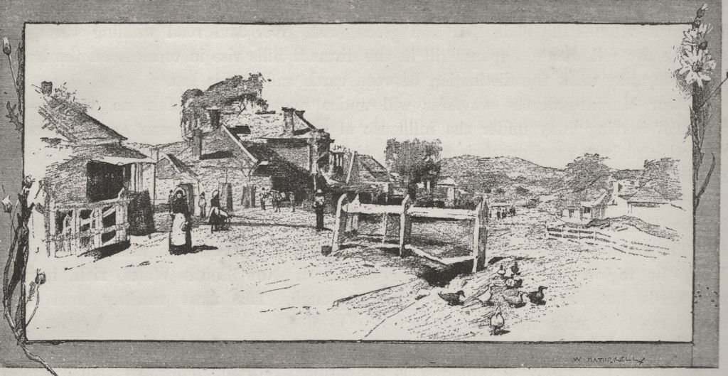 Murrurundi. The Hunter Valley. Australia 1890 old antique print picture