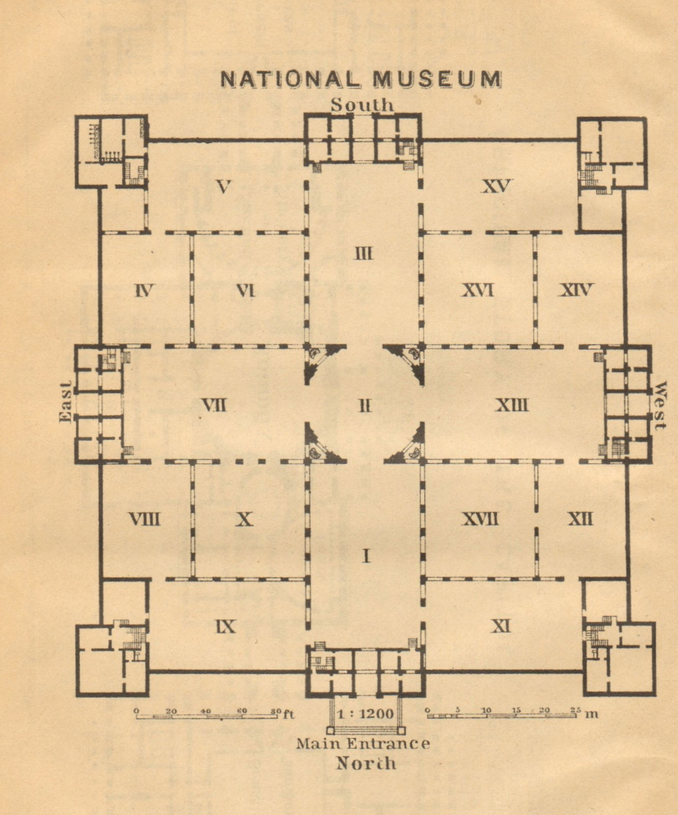 Associate Product NATIONAL MUSEUM floorplan Washington DC Smithsonian Institution. SMALL 1904 map