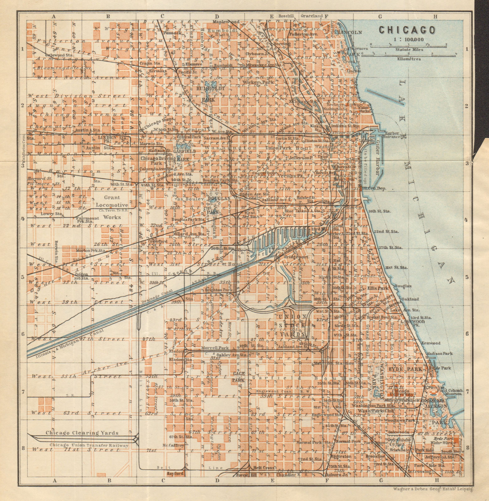 Associate Product CHICAGO town city plan. Illinois. Lawn Elsdon Austin Lynn Clyde Cragin 1904 map