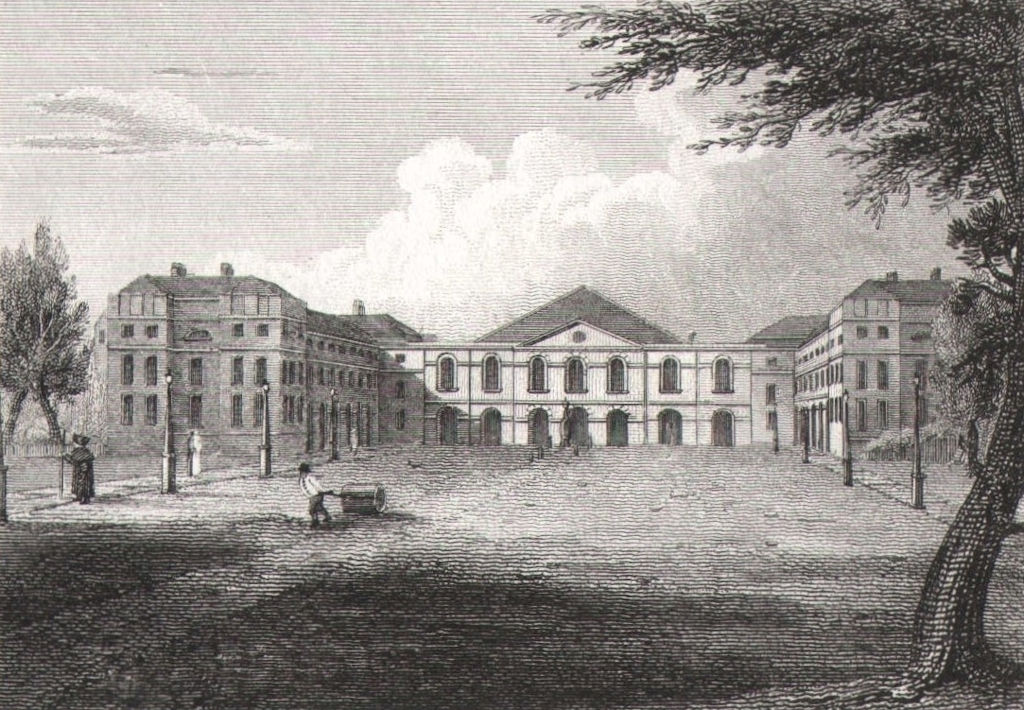 Associate Product The Foundling Hospital, London. Antique engraved print 1817 old