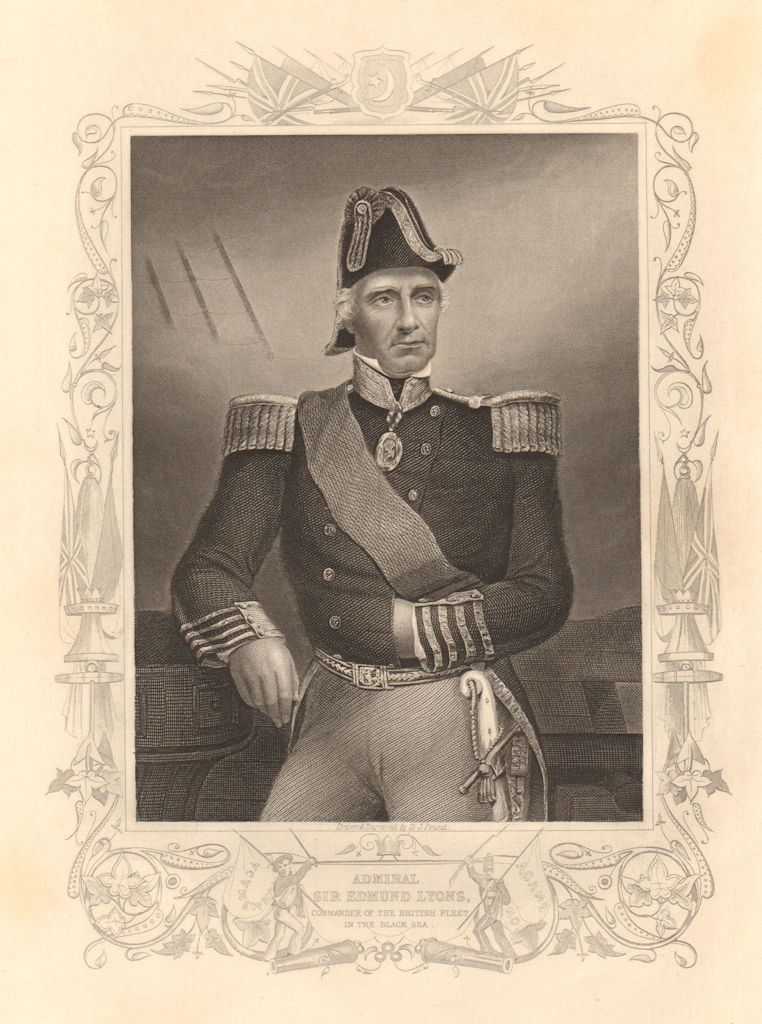 Associate Product CRIMEAN WAR. Admiral Sir Edmund Lyons, British Black Sea fleet Commander 1860