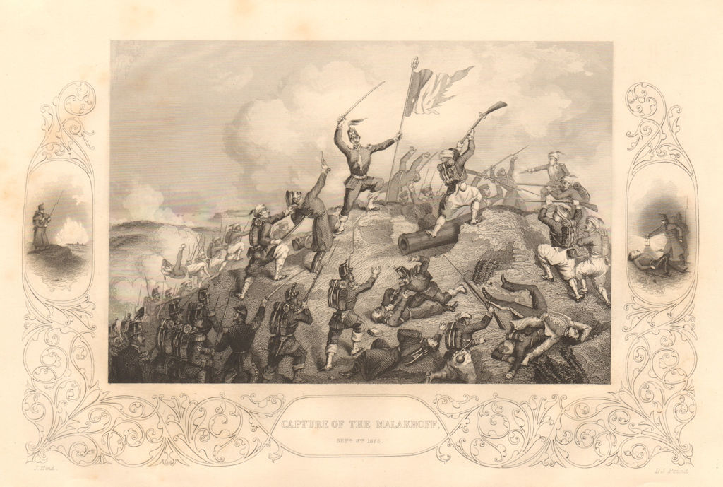 CRIMEAN WAR. Capture of the Malakhoff September 8 1855. Siege of Sevastopol 1860