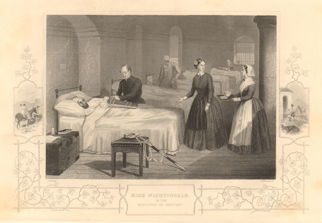 CRIMEAN WAR. Florence Nightingale. Hospital at Scutari (Uskudar), Istanbul 1860