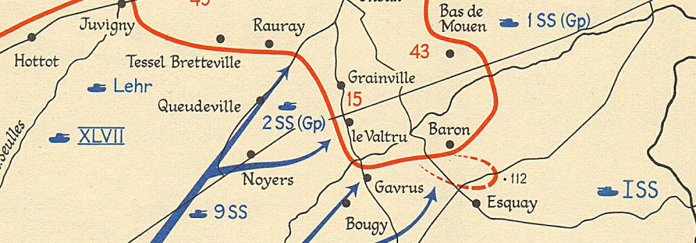 Operation Epsom 24 June-1 July 1944. Caen Normany landings Overlord ...