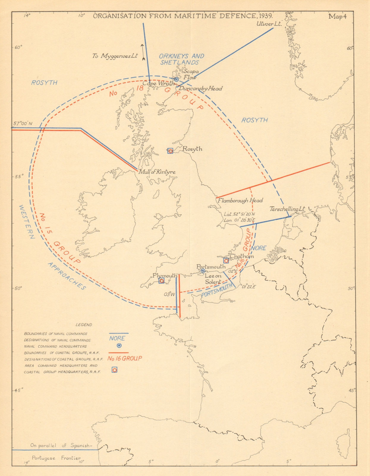 Associate Product UK Maritime Defence organisation 1939. World War 2. Operation Sealion 1957 map