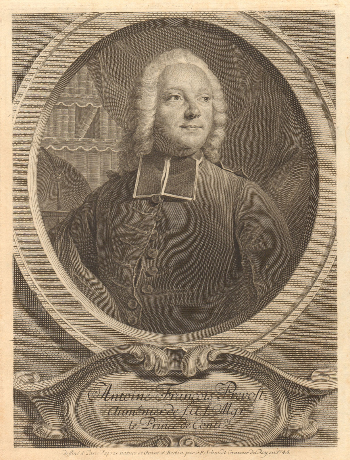 Antoine Francois, Abbé Prevost, Chaplain of Monsignor the Prince de Conti 1746