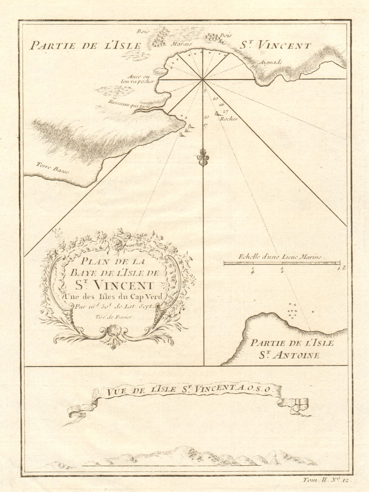 Associate Product Porto Grande Bay (Mindelo), Sao Vicente, Cabo/Cape Verde islands BELLIN 1746 map