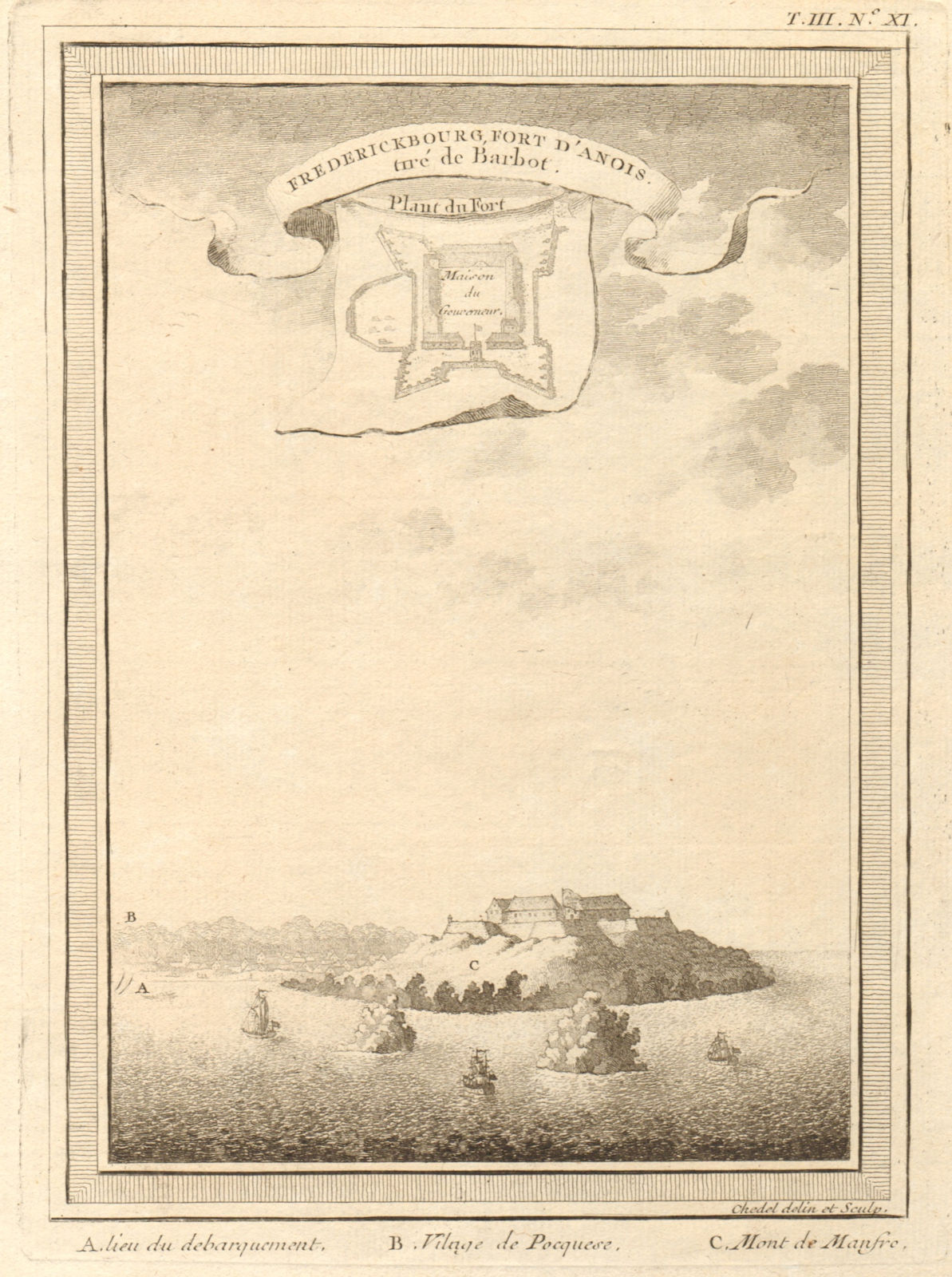 Danish Fort Frederiksborg (later Ft Royal), Amanful Hill, Cape Coast, Ghana 1747