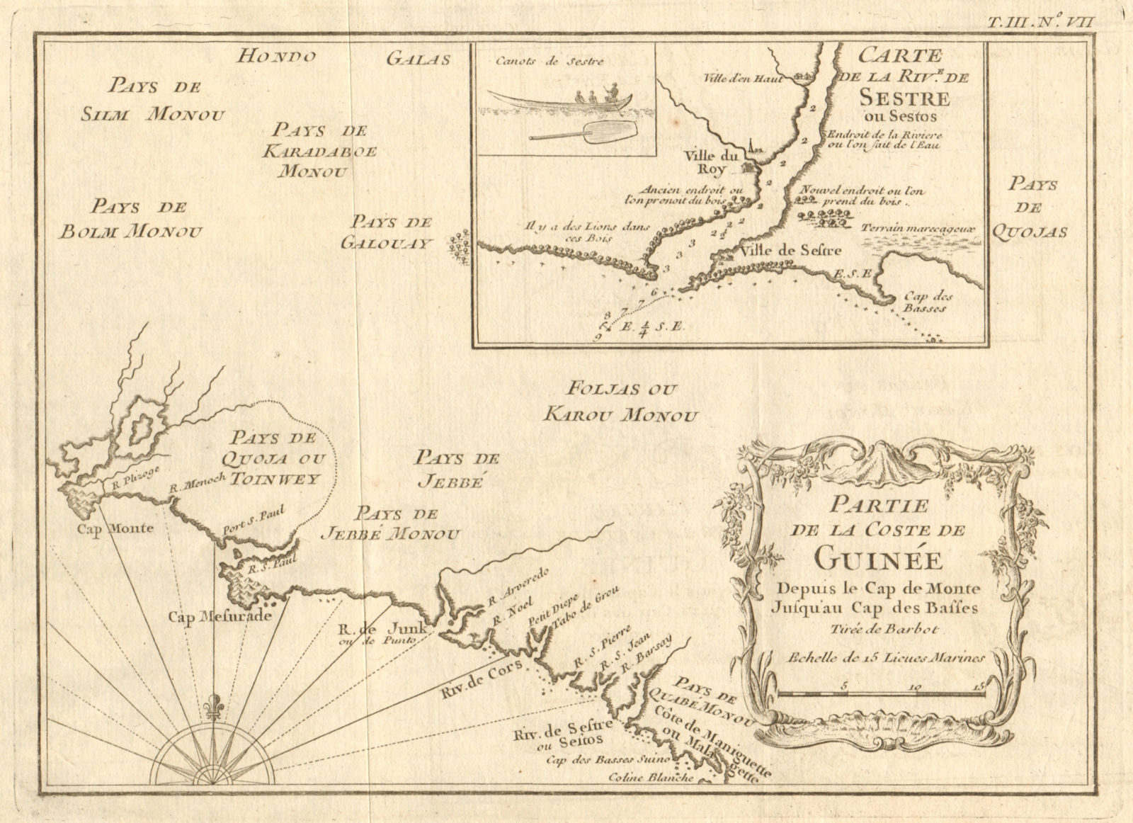 Associate Product 'Partie de la Coste de Guinée…' Liberia. Monrovia. Cestos River. BELLIN 1747 map