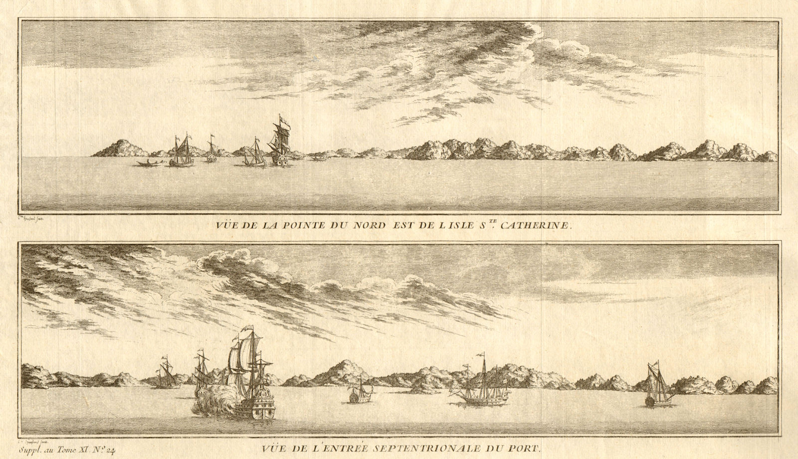 Ilha de Santa Catarina coast. Florianopolis. Ponta dos Ingleses. Brazil 1761