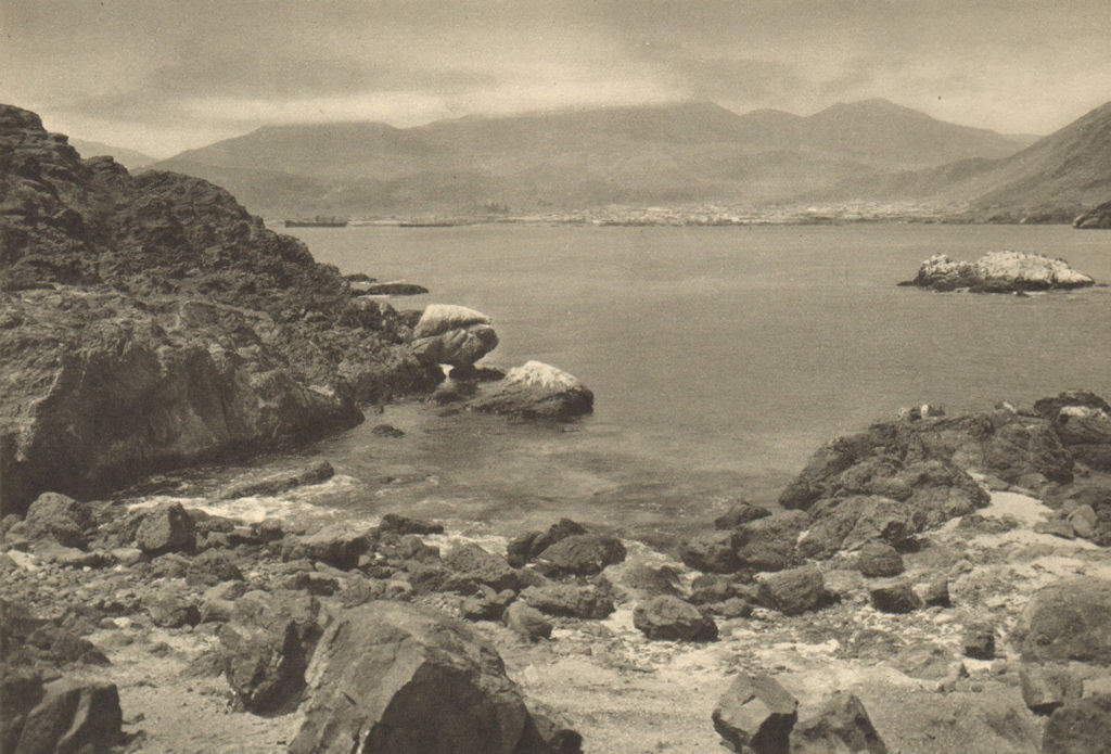 CHILE. Taltal. Puerto salitrero y minero. Saltpeter 1932 old vintage print