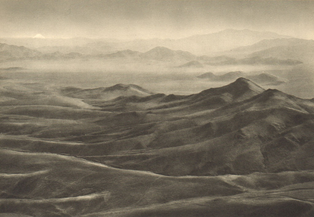 CHILE. Desierto de Atacama. Vista aerea entre Copiapo y Taltal  1932 old print