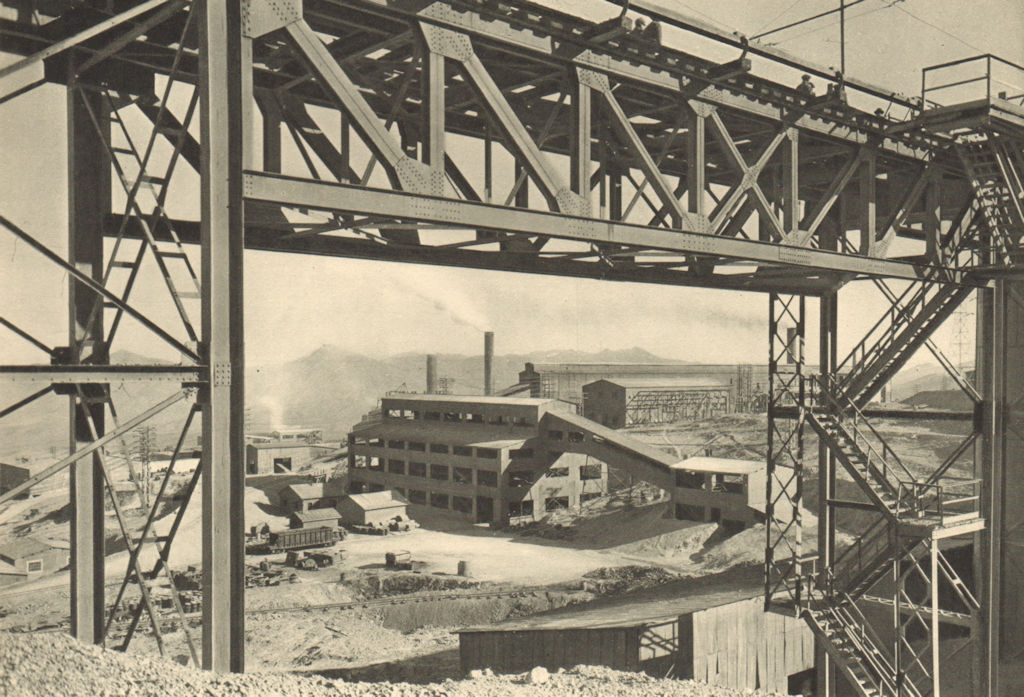 CHILE. Potrerillos. Vista parcial. Partial view 1932 old vintage print picture