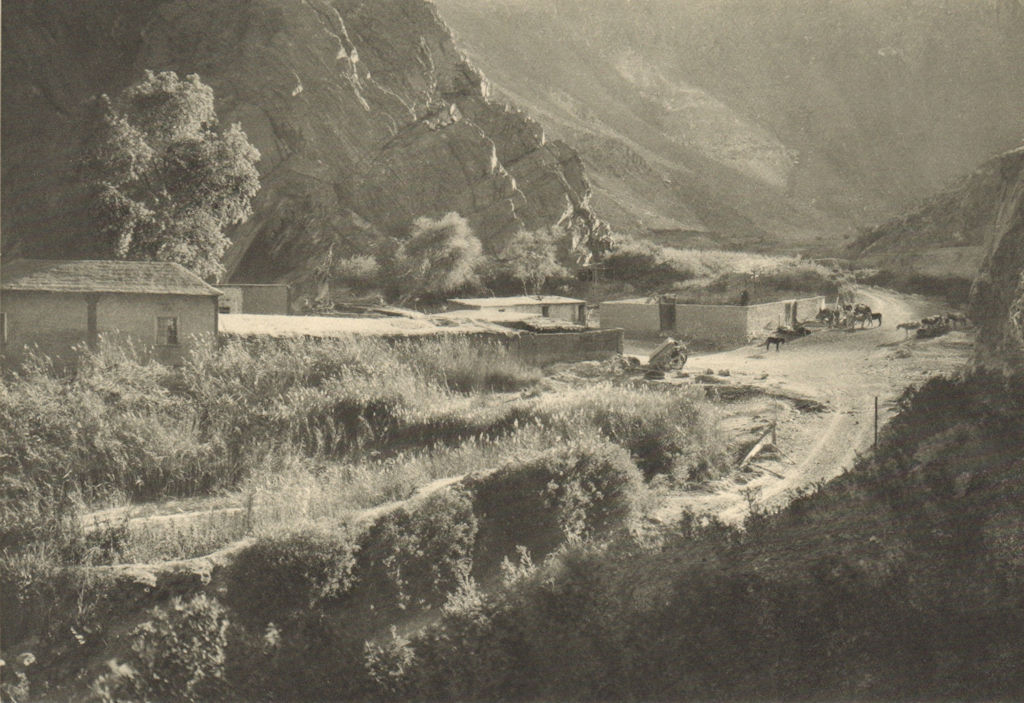 CHILE. Hacienda ''La Puerta''. Quebrada de paipote 1932 old vintage print