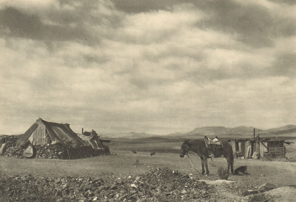 CHILE. Mina ''Mercedita'' Campamento. Mine 1932 old vintage print picture
