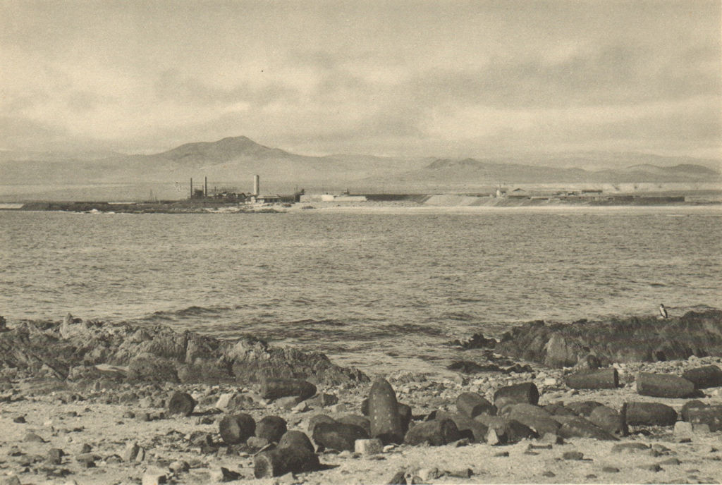 CHILE. Caldera. Puerto de Capiapo. Port 1932 old vintage print picture