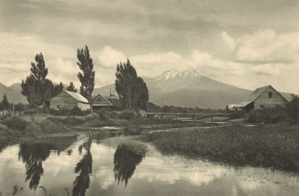 CHILE. Ensenado (Lago / Lake Llanquihue) 1932 old vintage print picture