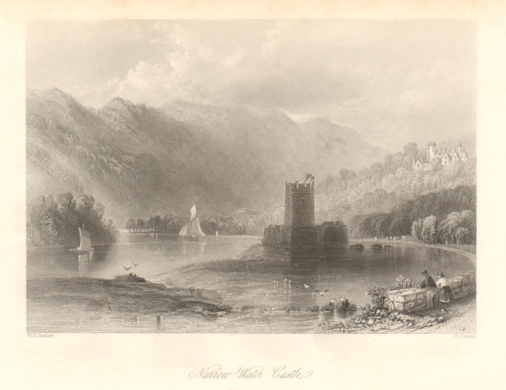 Narrow Water Castle, Newry River. Warrenpoint, Co. Down. Ireland Ulster 1843