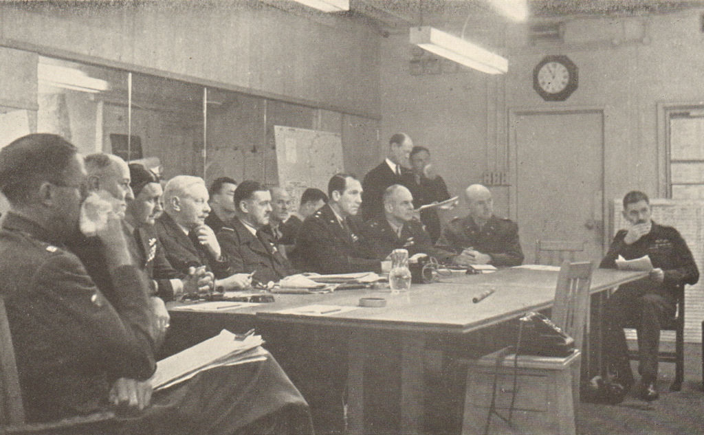 Associate Product Allied Expeditionary Air Force daily conference August 1944. WW2. D-Day 1954