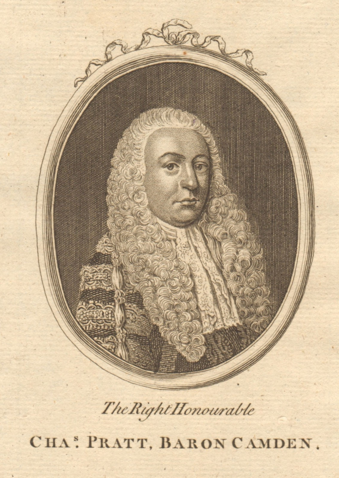 Charles Pratt, Baron Camden. First Earl Camden, Lord Chancellor. Law 1770