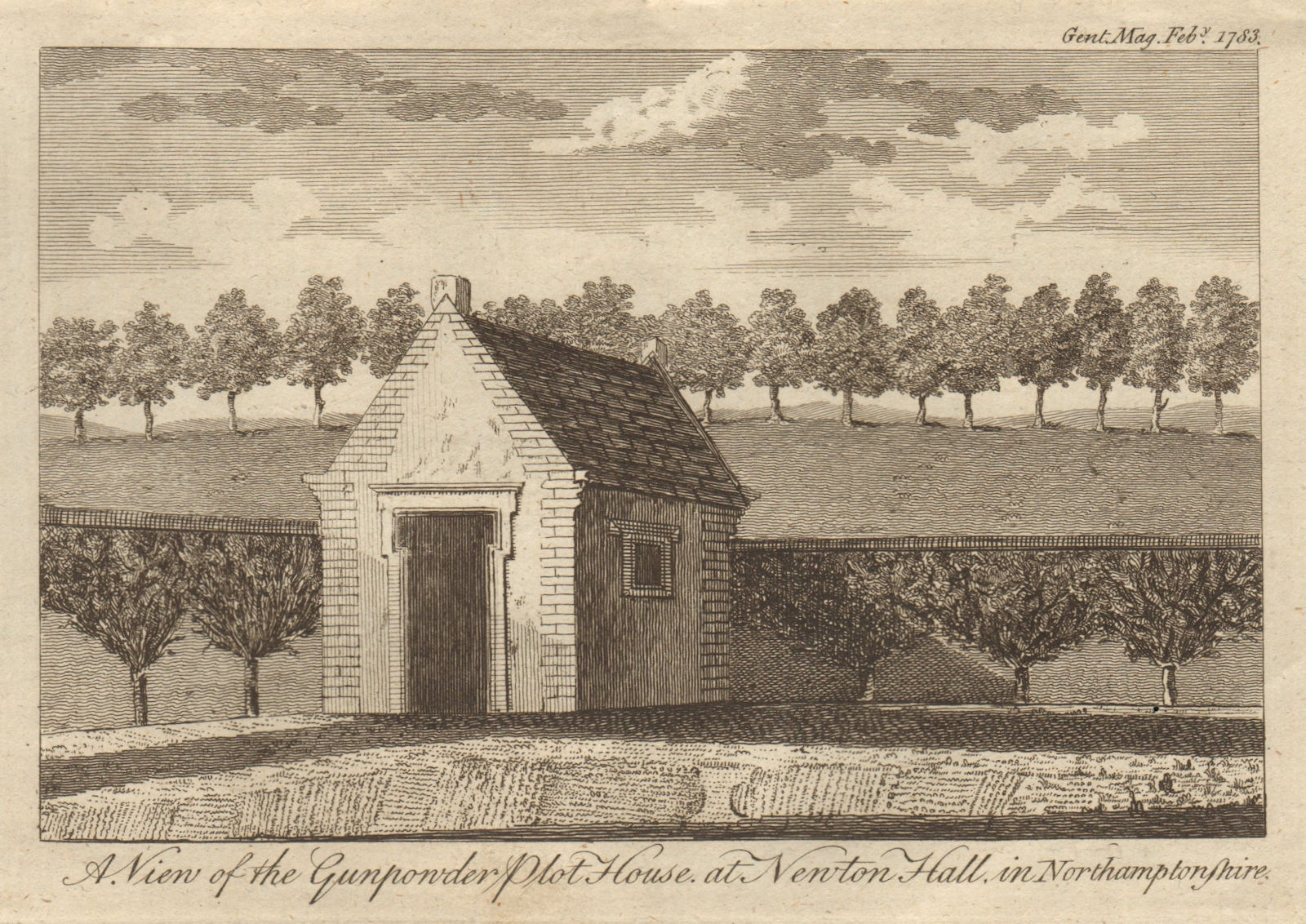 Gunpower Plot House, Newton Hall, Northamptonshire. Newton Rebellion, 1607 1783