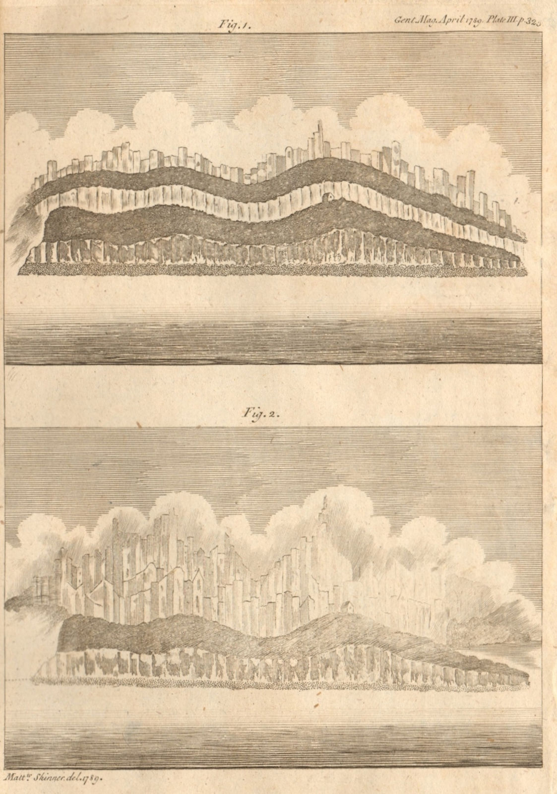 View from Ramsgate of the coast of France during a haze. Pas-de-Calais 1789
