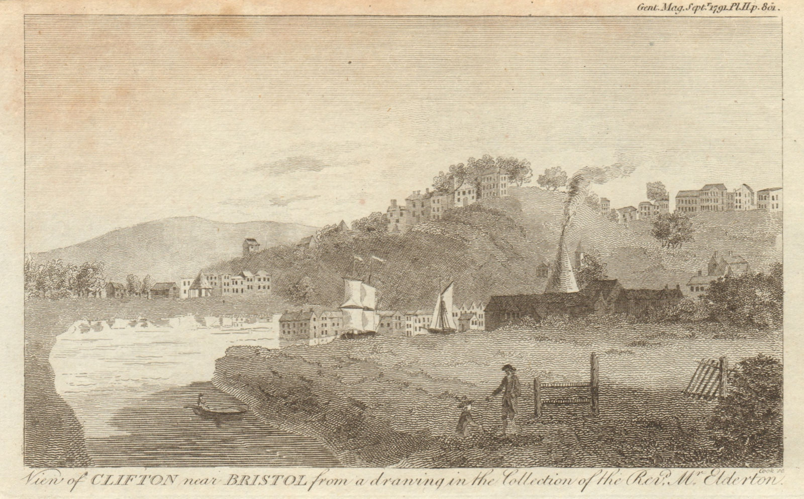 View of Clifton near Bristol from the Revd. Mr. Elderton's collection 1791
