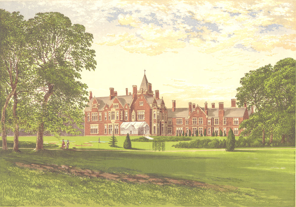BAGSHOT PARK, Surrey, Windsor, Berkshire (Royal residence) 1894 old print