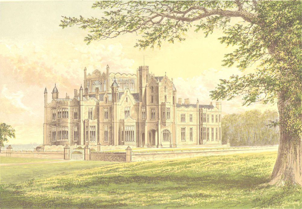 STOURTON, Knaresborough, Yorkshire. Lord Mowbray & Stourton 1890 old print