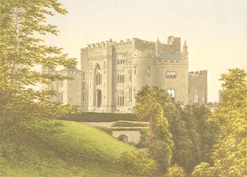 BIRR CASTLE, Parsonstown, King’s County, Ireland (Earl of Rosse) 1891 print