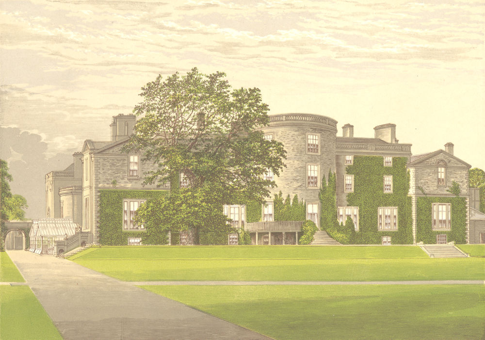 GALLOWAY HOUSE, Wigtown, Wigtownshire (Earl of Galloway) 1892 old print