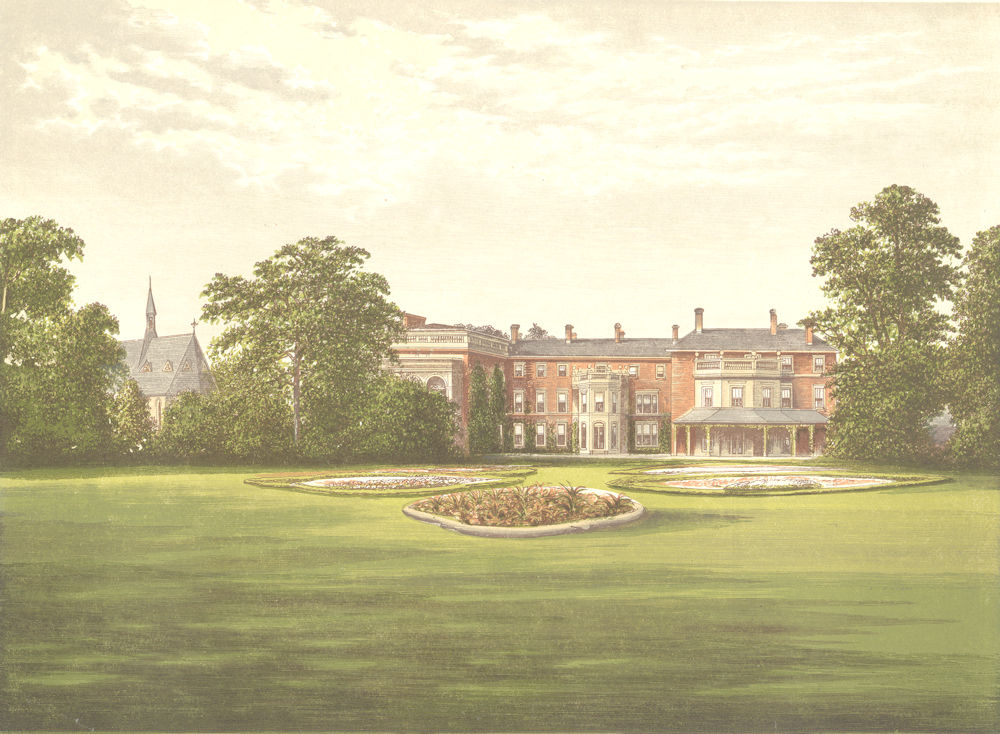 RHYDD COURT, Upton-on-Severn, Worcestershire (Lechmere, Baronet) 1893 print