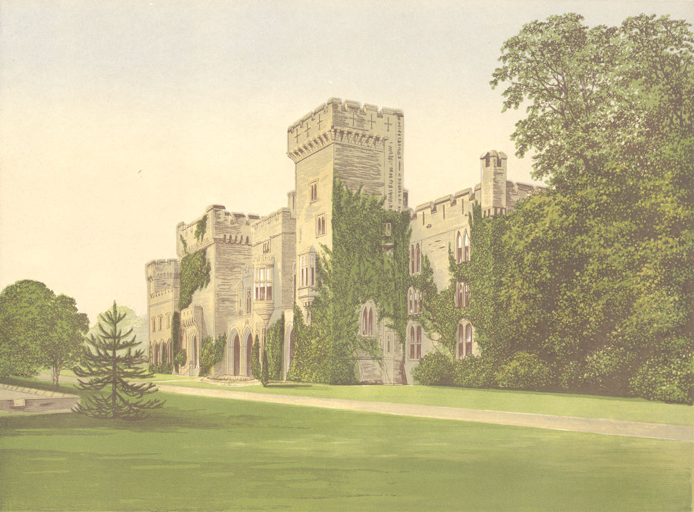 DOWNTON CASTLE, Aston, Herefordshire.Rouse-Boughton-Knight 1893 old print