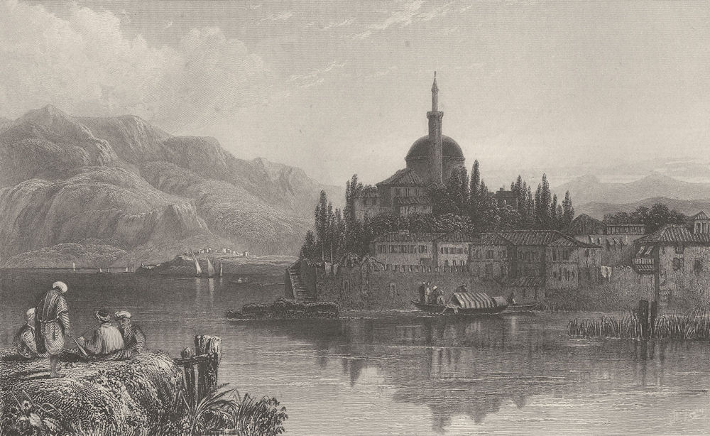 GREECE. Ioannina ; Finden 1833 old antique vintage print picture