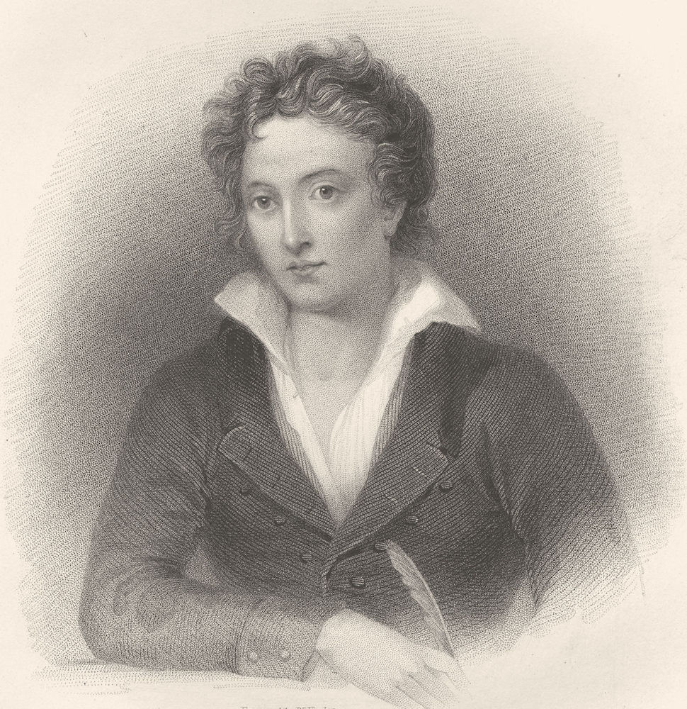 Associate Product POETS. Percy Bysshe Shelley ; Finden 1833 old antique vintage print picture