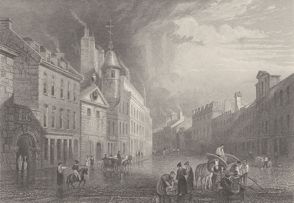 SCOTLAND. Aberdeen ; Finden 1834 old antique vintage print picture