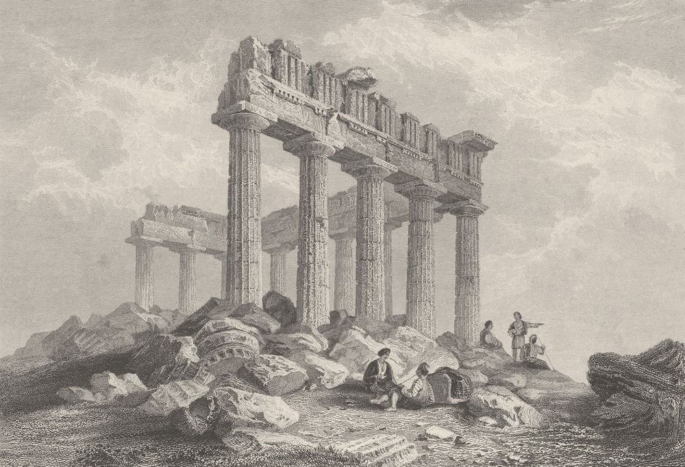 GREECE. The Parthenon ; Finden 1834 old antique vintage print picture
