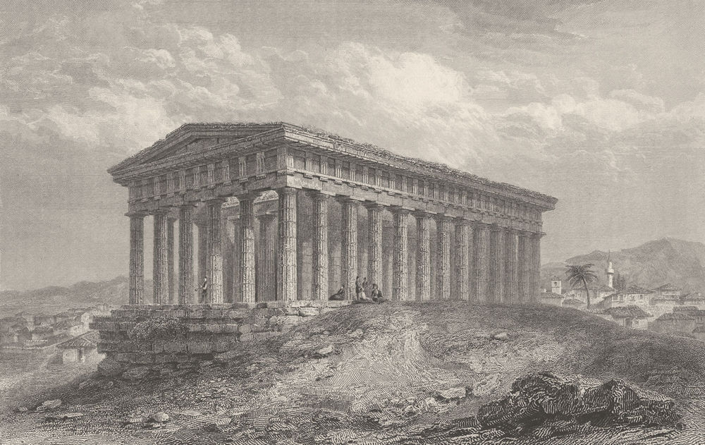 GREECE. Temple of Theseus, Athens; Finden 1834 old antique print picture