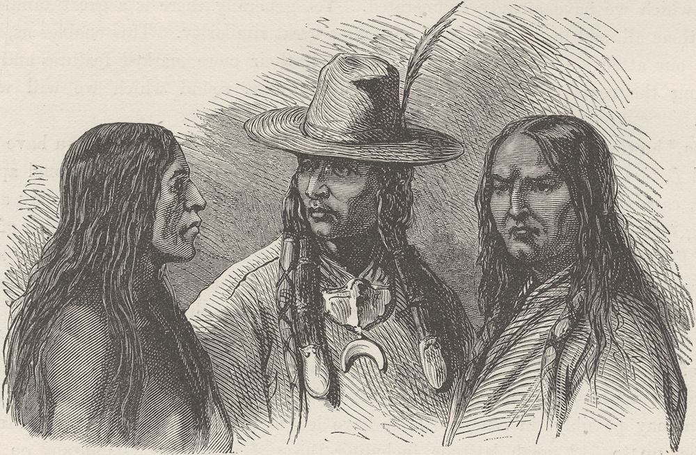 CANADA.Flatbow & Ktunaxa(Ktunaxa)Indians,Western side of the Rockies 1890