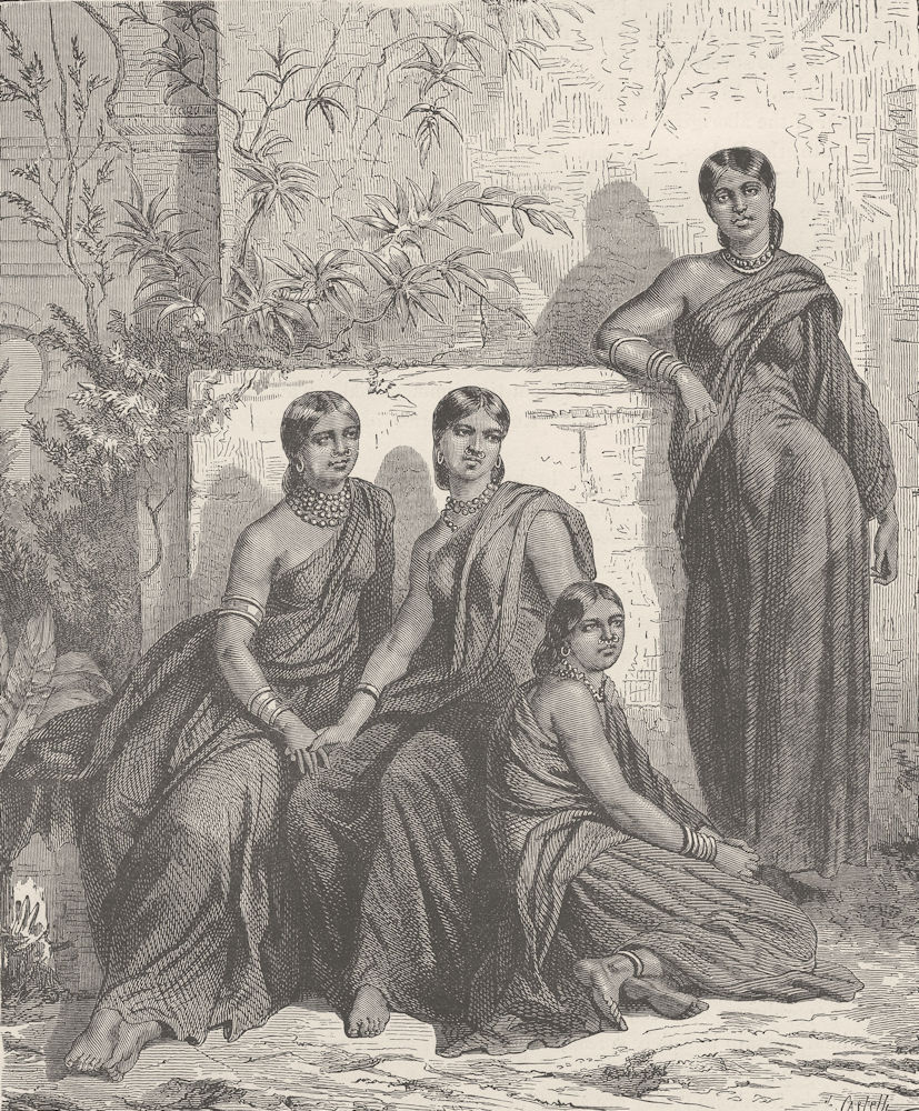 INDIA. Meriahs destined for sacrifice, rescued by the Government 1891 print