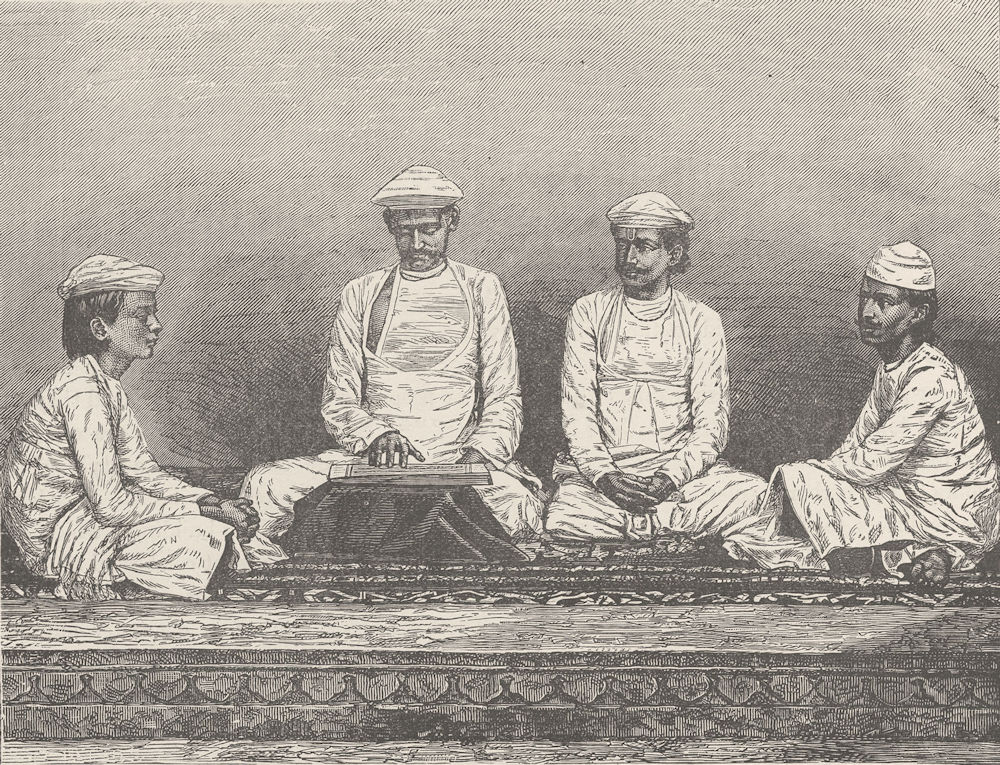 INDIA. Brahmins of Bengal 1892 old antique vintage print picture