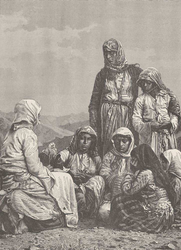 BULGARIA. Gypsies of Bulgaria 1893 old antique vintage print picture