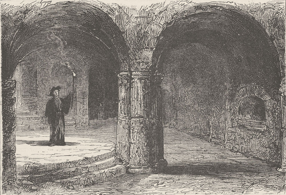 Associate Product MALTA.Catacombs,Citta Vecchia,where St.Paul is said to have preached 1893