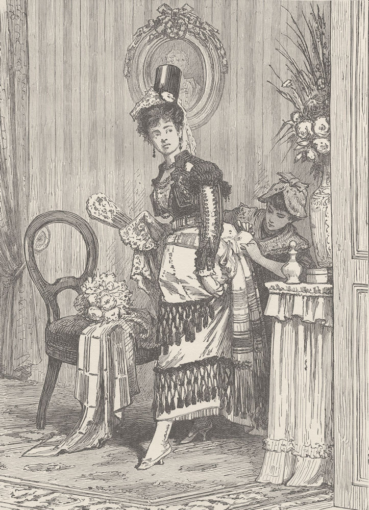 Associate Product SPAIN. Lady of Seville 1894 old antique vintage print picture